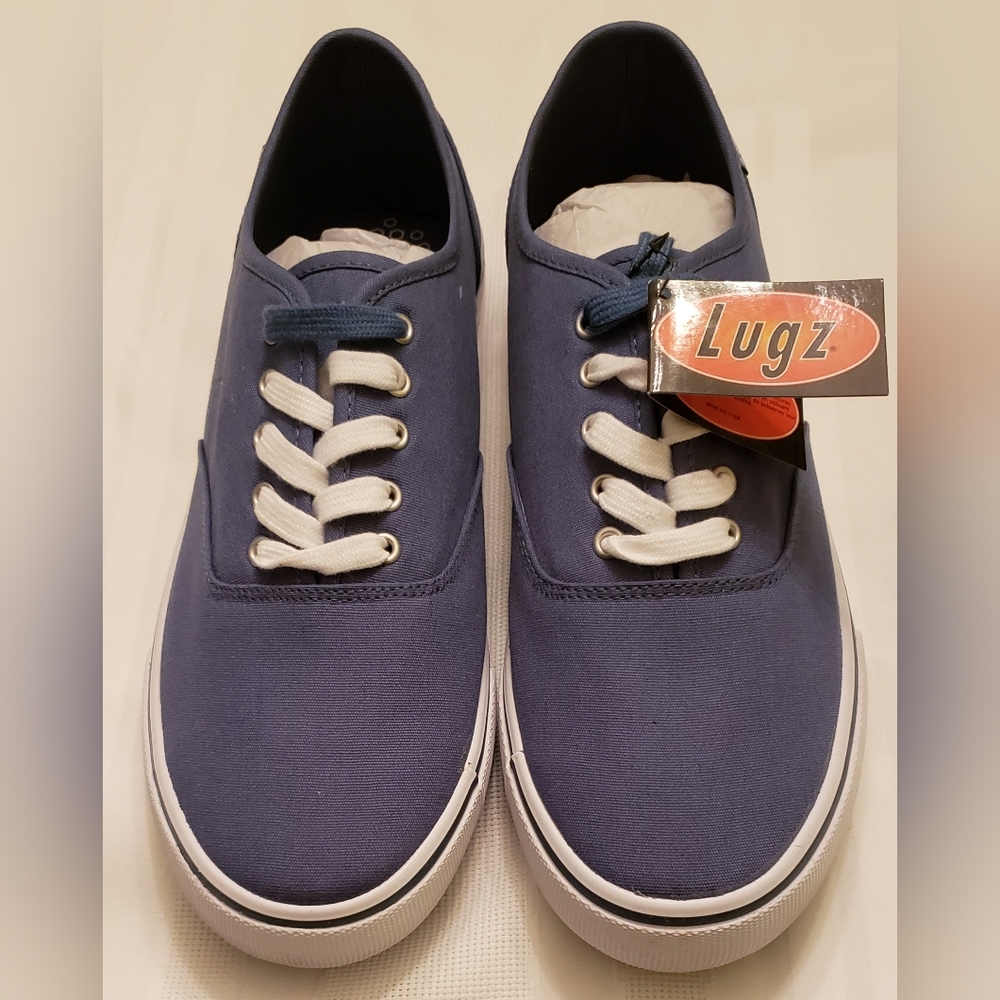 New Lugz Lear Oxford Canvas Sneakers Men's size 12 Color Blue